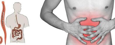 Symptômes de parasites dans le corps humain