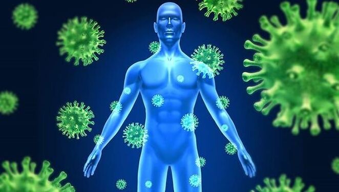 immunité réduite due aux parasites